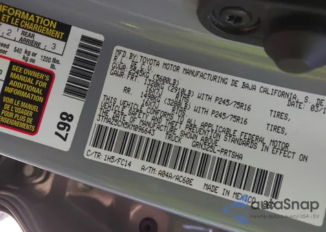 2019 Toyota Tacoma Sr5 V6 from USA, damaged, VIN 3TMAZ5CN5KM096643